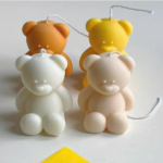 Personalized Mini Bear Candle - Wedding Favours - Baby Shower - Wholesale Events - Mini bear Candles - Custom Events