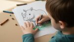 Animal Coloring Book PDF for Kids, 120+ Pages, Jungle Farm Sea Themes (Digital Download) - Image 16