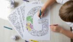 Floral Alphabet Coloring Book, ABC Learning Activity for Kids (Digital Download) - Image 3