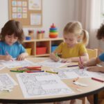 Floral Alphabet Coloring Book, ABC Learning Activity for Kids (Digital Download)