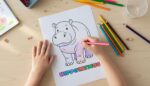 Animal Coloring Book PDF for Kids, 120+ Pages, Jungle Farm Sea Themes (Digital Download) - Image 3