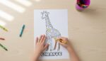 Animal Coloring Book PDF for Kids, 120+ Pages, Jungle Farm Sea Themes (Digital Download) - Image 10