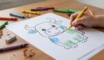 Animal Coloring Book PDF for Kids, 120+ Pages, Jungle Farm Sea Themes (Digital Download) - Image 13